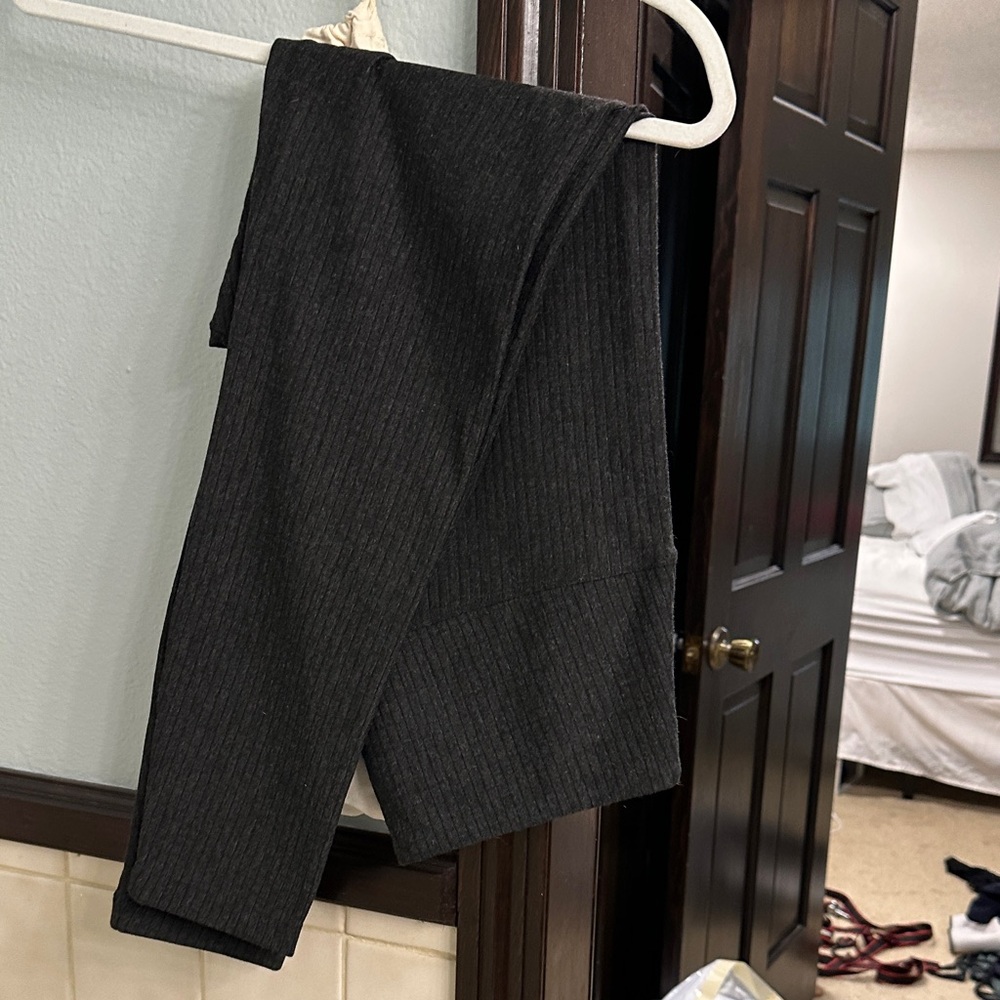 Lysse Charcoal corduroy style Leggings
